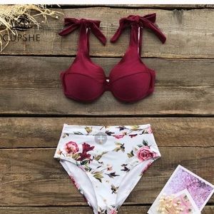 CUPSHE High waisted bikini